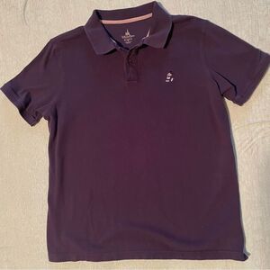 Disney Parks Authentic Original Navy Polo Medium Relaxed Fit embroidered Mickey